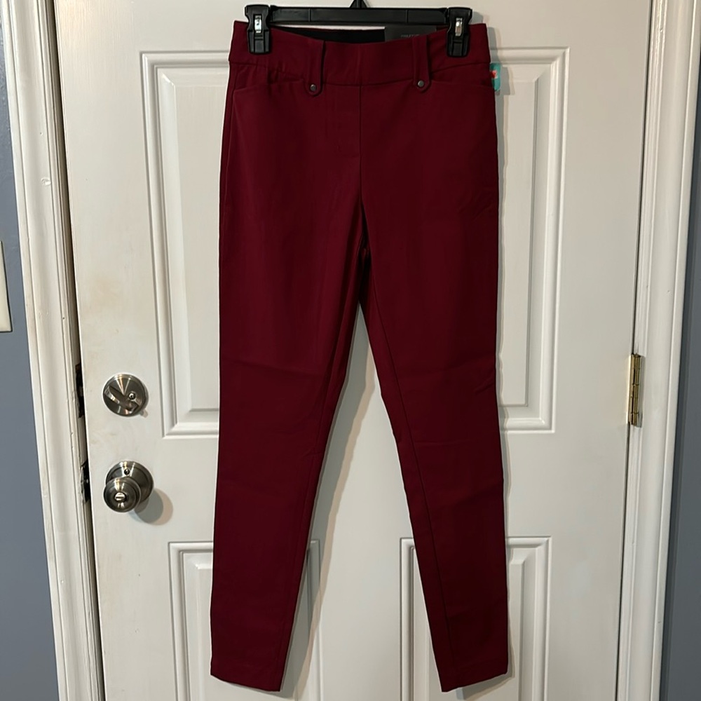 Maurice’s Skinny Ankle, Regular Length, Wine/ Rust color